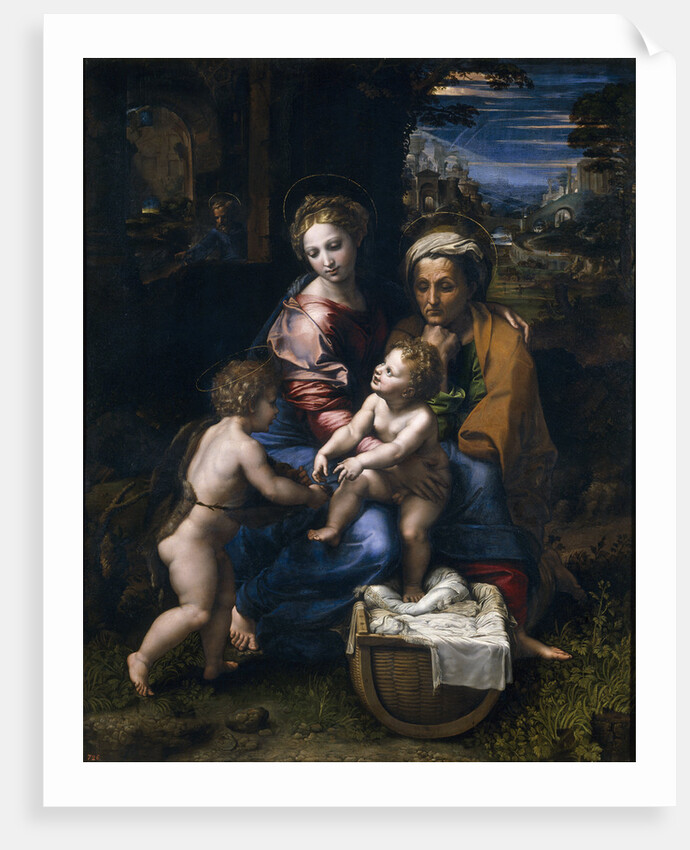 The Holy Family with John the Baptist and Saint Elizabeth (La Perla) by Raphael