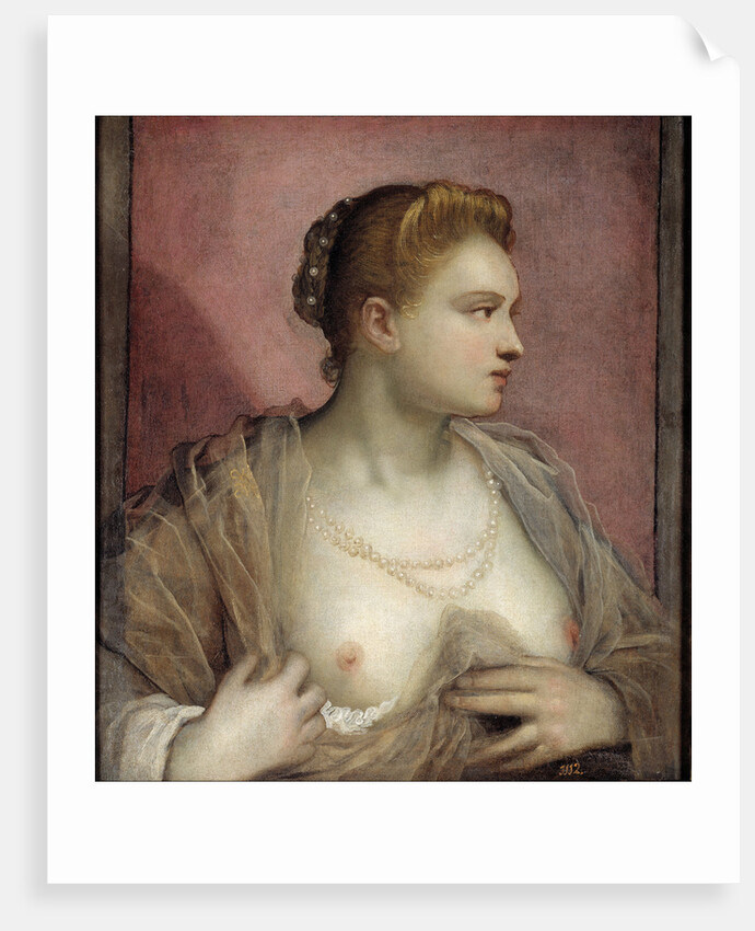 Lady Baring her Breast by Domenico Tintoretto