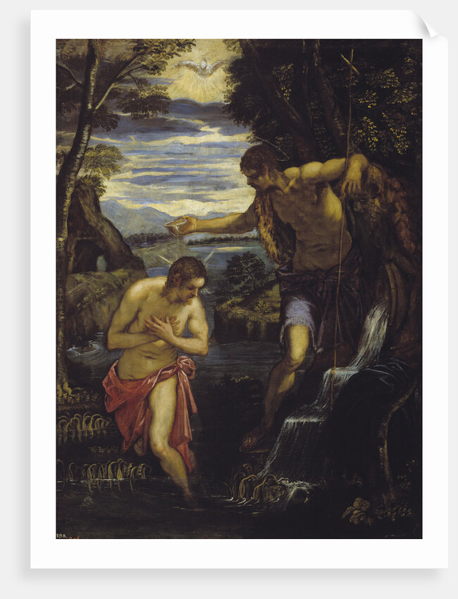 The Baptism of Christ by Domenico Tintoretto