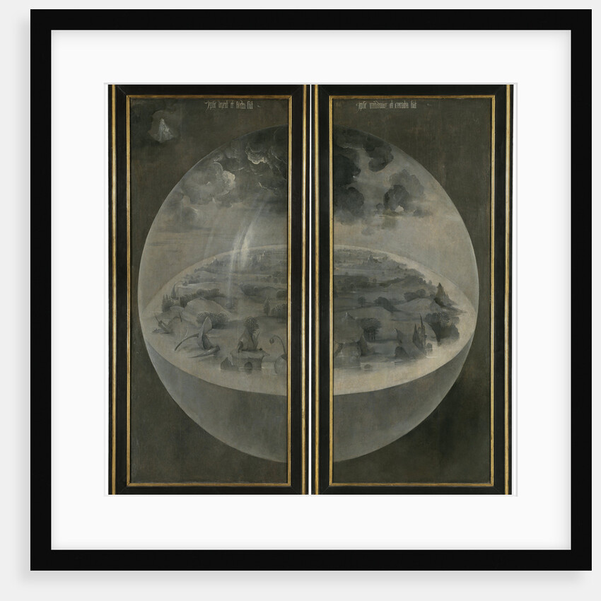 The Garden of Earthly Delights. (Triptych, reverse: The Creation) by Hieronymus Bosch