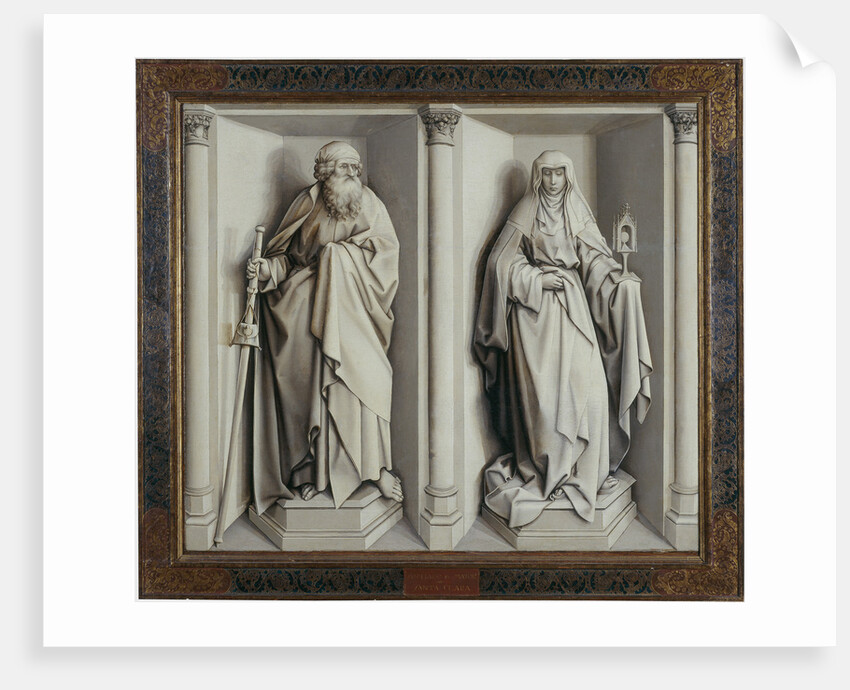 The Marriage of Mary and Joseph. (Reverse) by Robert Campin