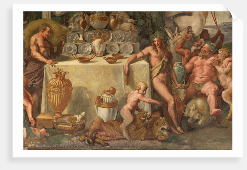 Wedding Feast of Cupid and Psyche, detail by Giulio Romano