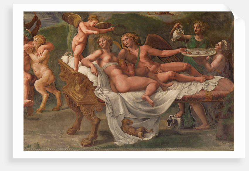 Wedding Feast of Cupid and Psyche, detail by Giulio Romano