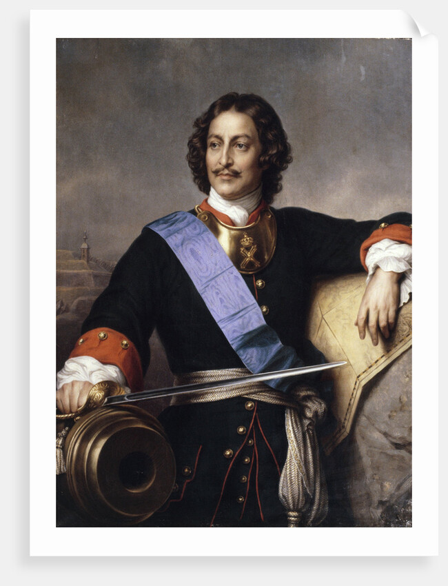 Portrait of Emperor Peter I the Great by Paul Hippolyte Delaroche