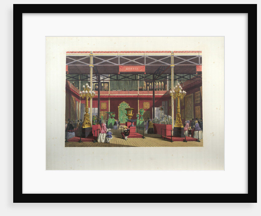 Russian Exhibition interior during the Great Exhibition in 1851 by Joseph Nash