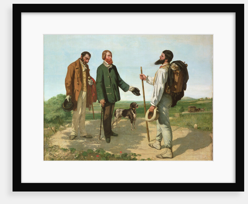 Bonjour, Monsieur Courbet by Gustave Courbet