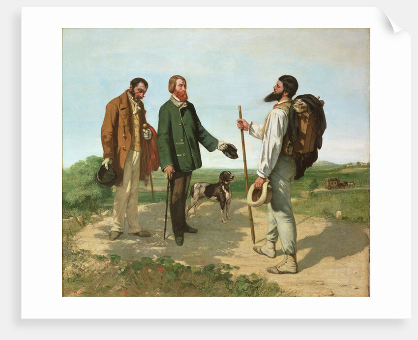 Bonjour, Monsieur Courbet by Gustave Courbet