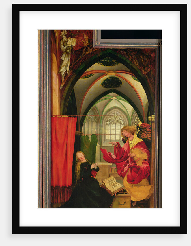 The Isenheim Altarpiece. Left wing: Annunciation by Matthias Grünewald