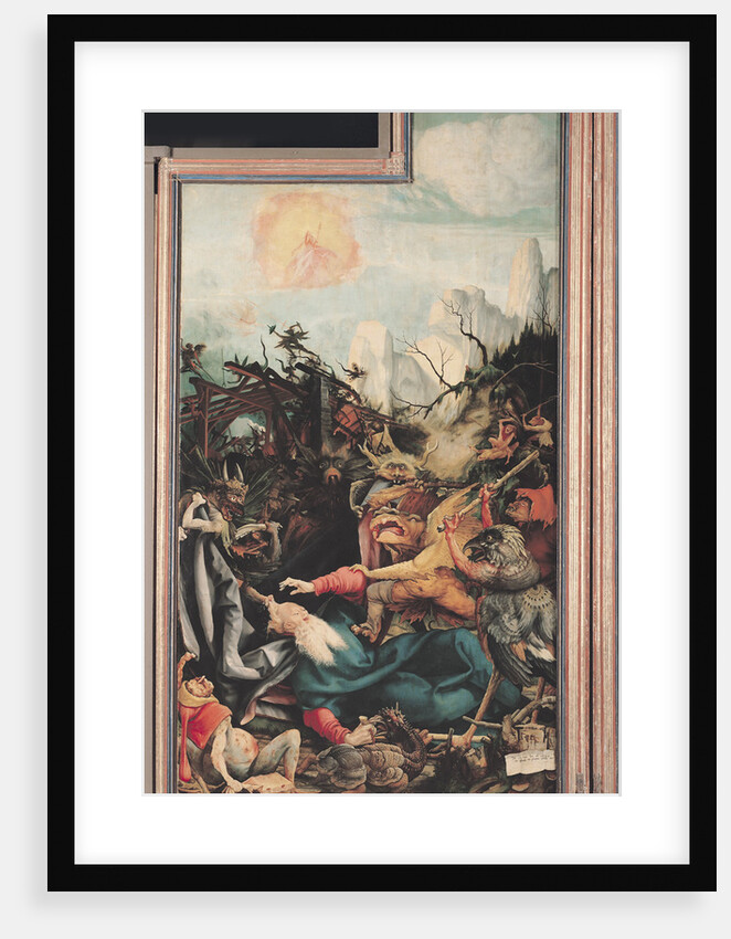 The Isenheim Altarpiece. Right wing: The Temptation of Saint Anthony by Matthias Grünewald