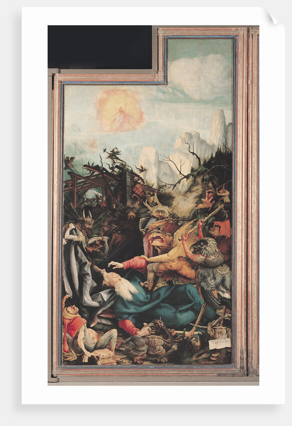 The Isenheim Altarpiece. Right wing: The Temptation of Saint Anthony by Matthias Grünewald