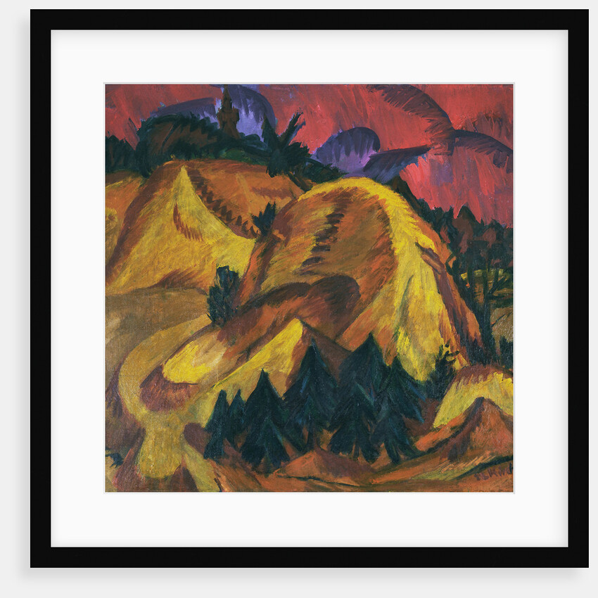 Sand Hills of the Engadin by Ernst Ludwig Kirchner