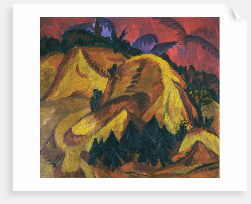 Sand Hills of the Engadin by Ernst Ludwig Kirchner