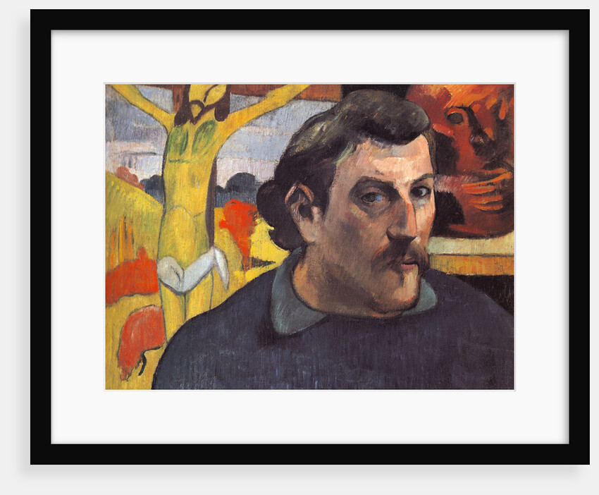 Self-portrait with the Yellow Christ by Paul Eugéne Henri Gauguin
