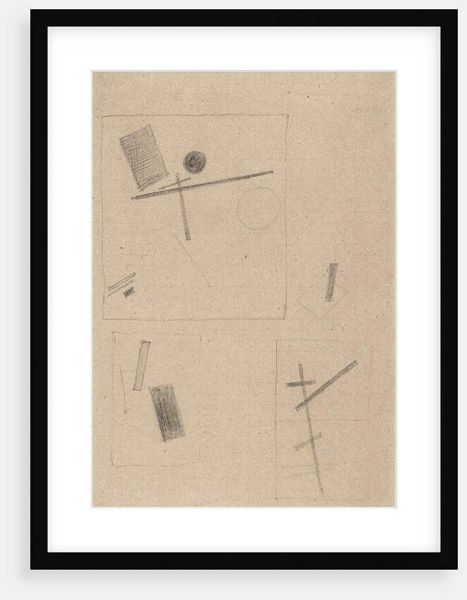 Suprematist Drawing by Kasimir Severinovich Malevich