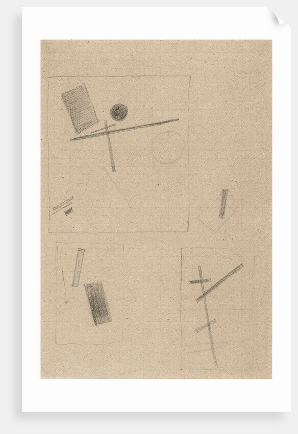 Suprematist Drawing by Kasimir Severinovich Malevich