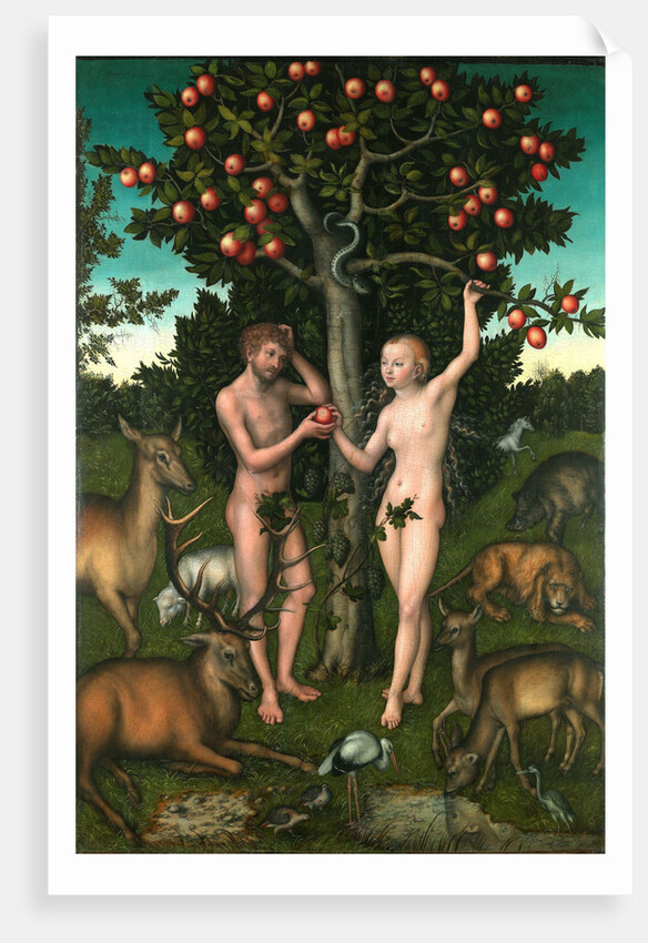 Adam and Eve by Lucas Cranach the Elder