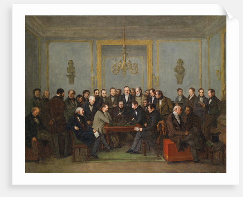 Epic Chess Match Between Pierre Saint Amant And Howard Staunton in 1843 by Jean Henri Marlet
