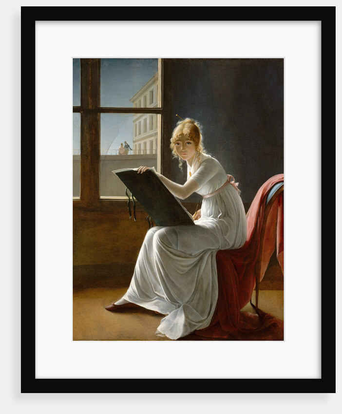 Young Woman Drawing by Marie-Denise Villers