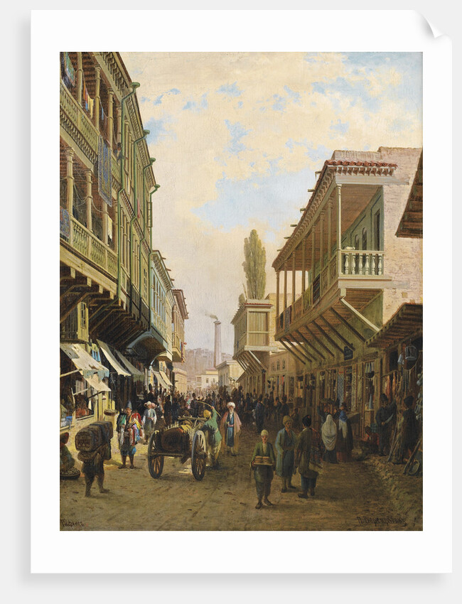 A street in Tiflis by Pyotr Petrovich Vereshchagin