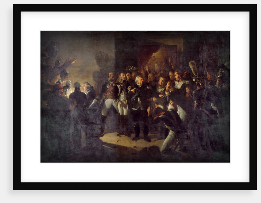 Louis XVIII left the Tuileries on the Night of March 20, 1815 by Baron Antoine Jean Gros
