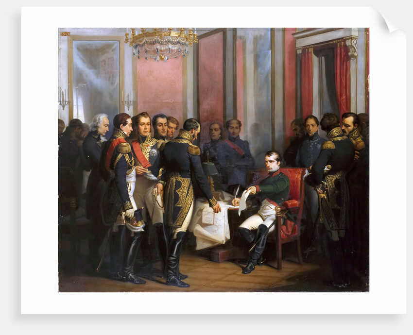 The Abdication of Napoleon at Fontainebleau on 11 April 1814 by François Bouchot