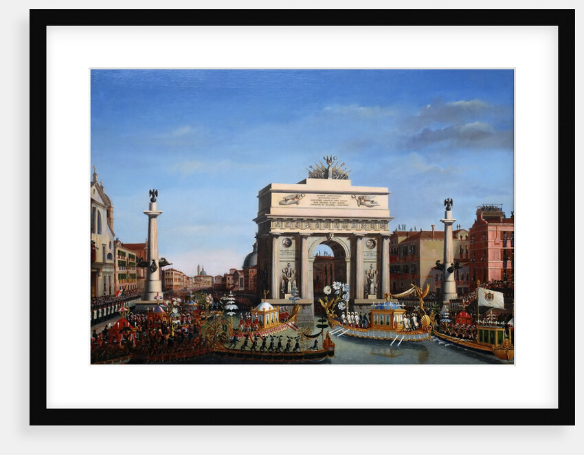 The Entry of Napoleon into Venice on the 29th of November 1807 by Giuseppe Borsato