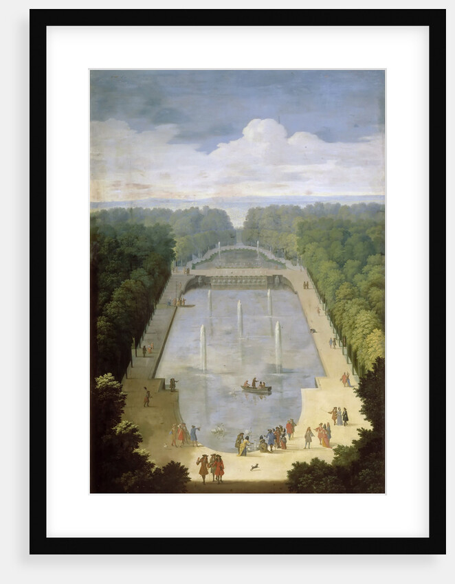 Bosquet de lÎle Royale and Bassin du Miroir in the gardens of Versailles by Etienne Allegrain
