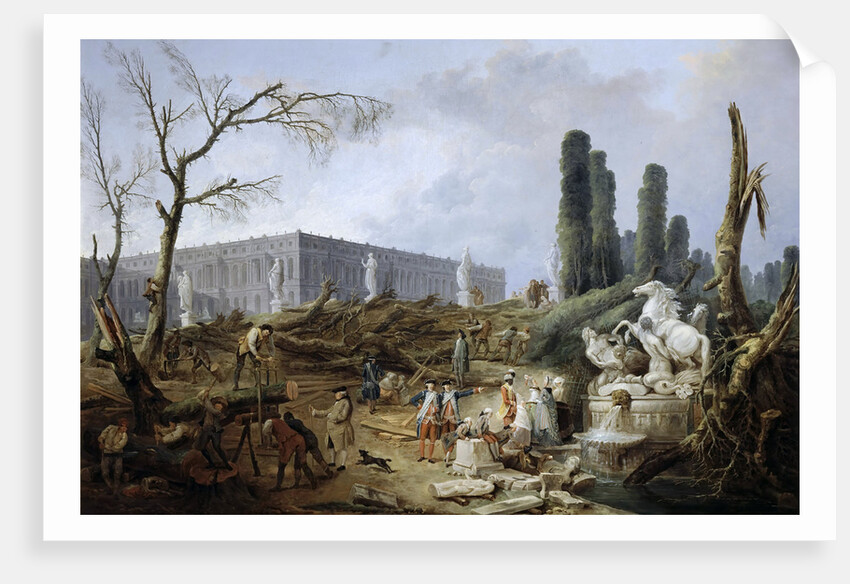 Bosquet des Bains dApollon by Hubert Robert