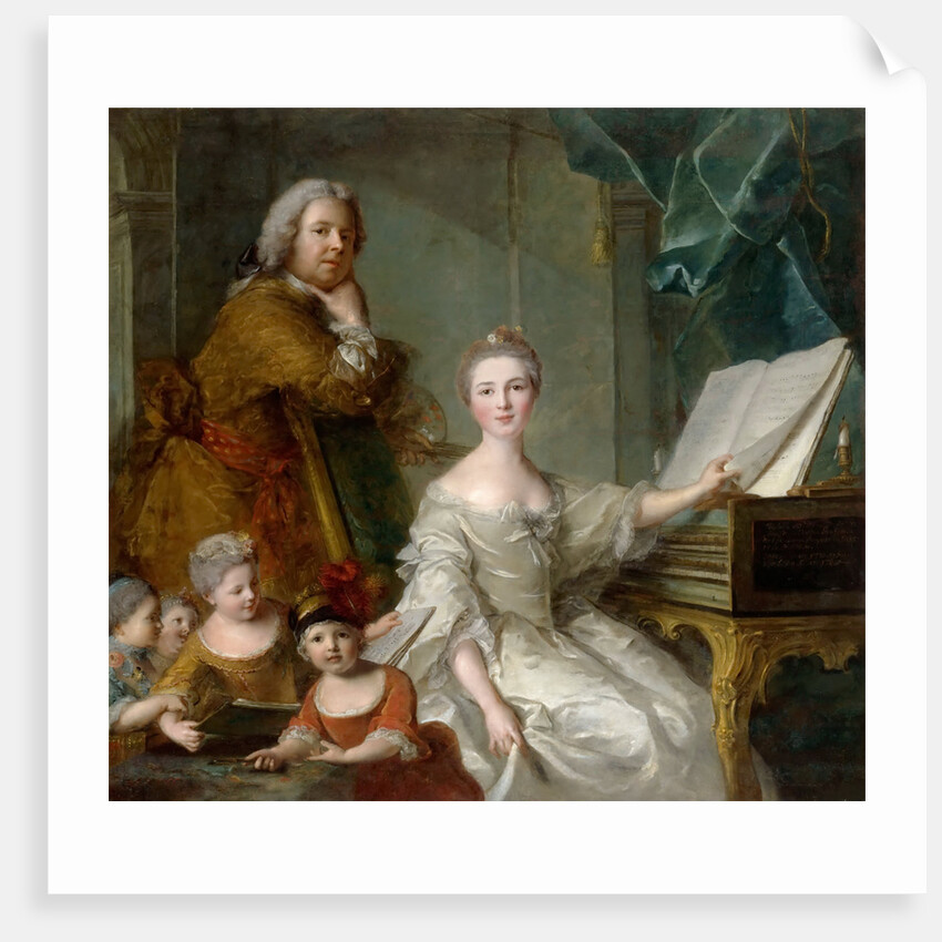 Jean-Marc Nattier and his family by Jean-Marc Nattier