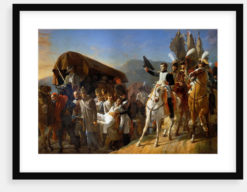 Napoleon Pays Homage to the Courage of the Wounded by Jean-Baptiste Debret
