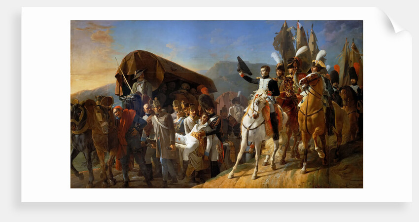 Napoleon Pays Homage to the Courage of the Wounded by Jean-Baptiste Debret