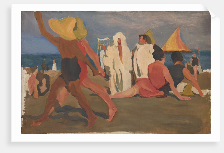 Bathers on the Lido, Venice (Serge Diaghilev and Vaslav Nijinsky on the Beach) by Léon Bakst