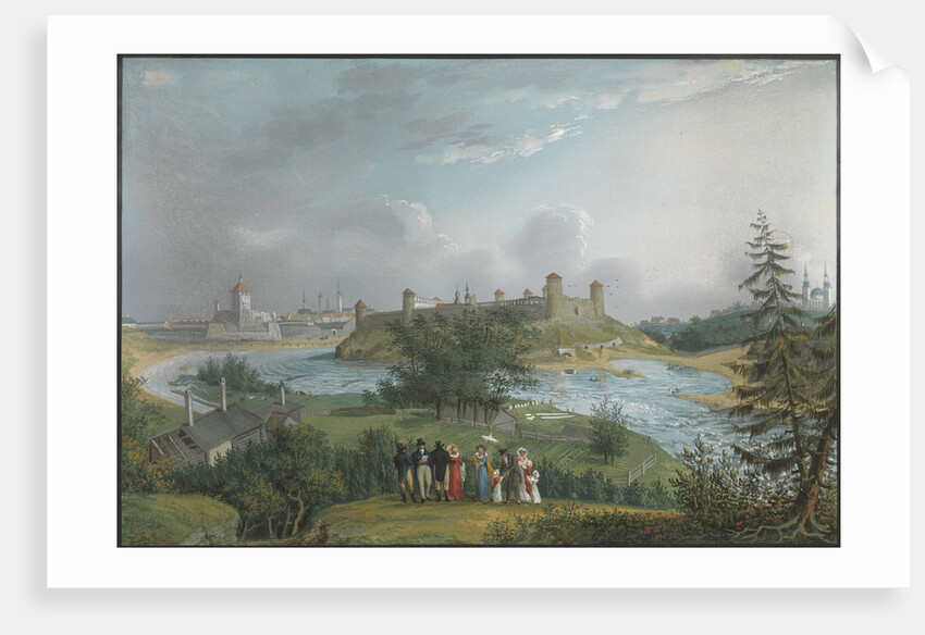 View of the Ivangorod Fortress by Johannes Hau
