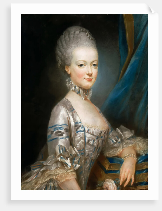 Portrait of Archduchess Maria Antonia of Austria, the later Queen Marie Antoinette of Fr by Joseph Ducreux