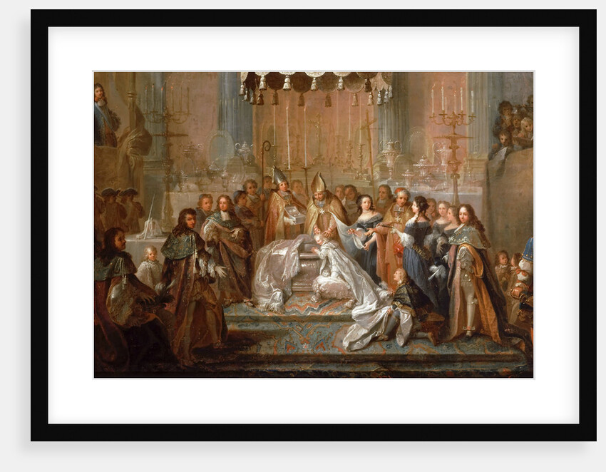 Baptism of the Dauphin Louis, son of Louis XIV, celebrated in the  Saint-Germain-en-Laye, March 24, by Joseph Christophe