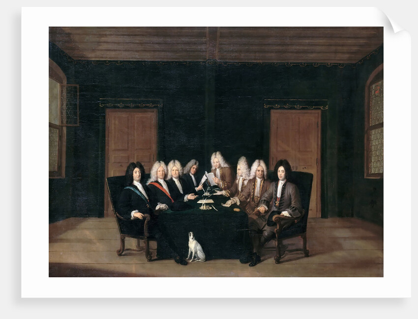 The emissaries of the peace congress of Baden on september 7th, 1714 by Johann Rudolf Huber