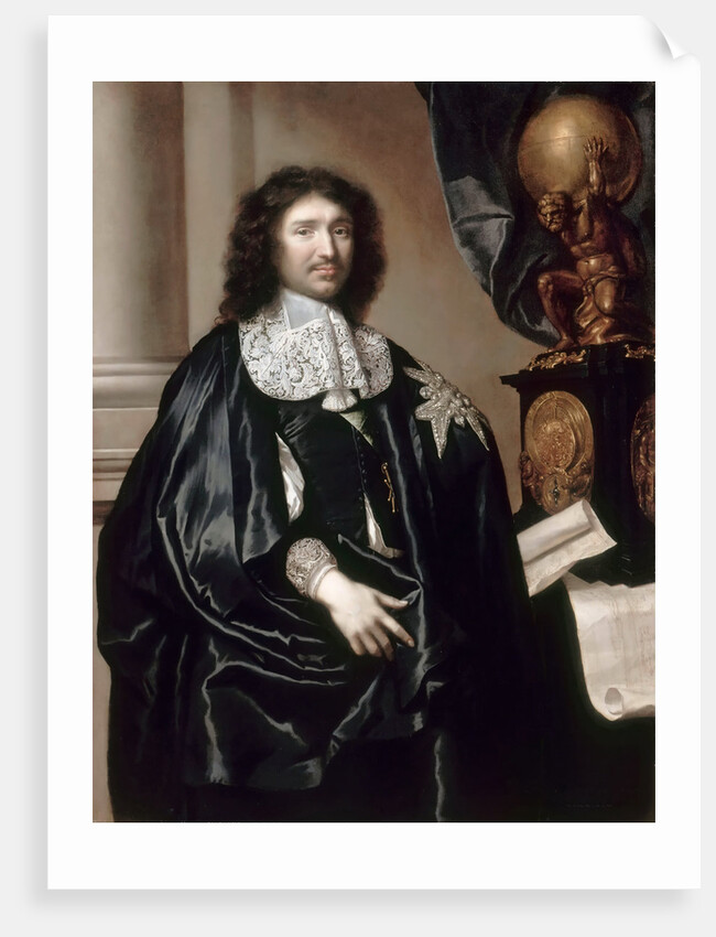 Portrait of Jean-Baptiste Colbert by Claude Lefèbvre