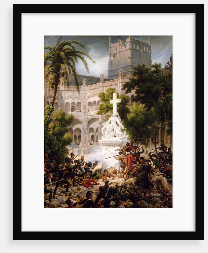Assault of the monastery of of Santa Engracia, February 8, 1809 by Baron Louis-François Lejeune