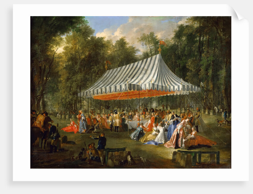 Celebration give by le Prince Louis François de Conti in honour of Charles William Ferdinand, Heredi by Michel Barthélemy Ollivier