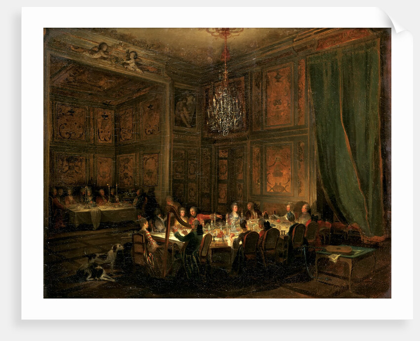 Supper of Prince de Conti at the Temple, 1766 by Michel Barthélemy Ollivier