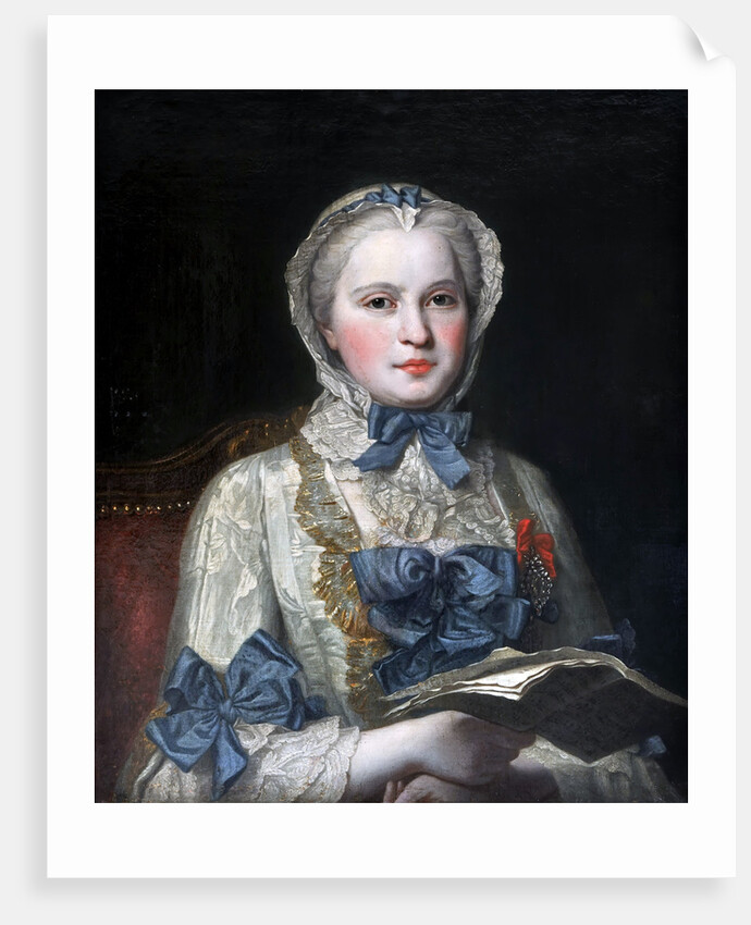 Portrait of Princess Maria Josepha of Saxony (1731?1767) by Maurice Quentin de La Tour