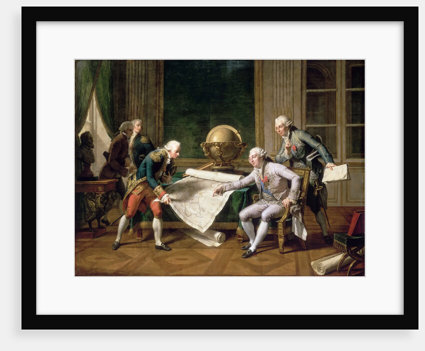 Louis XVI gives instructions to Captain La Pérouse, 29 June 1785 by Nicolas André Monsiaux