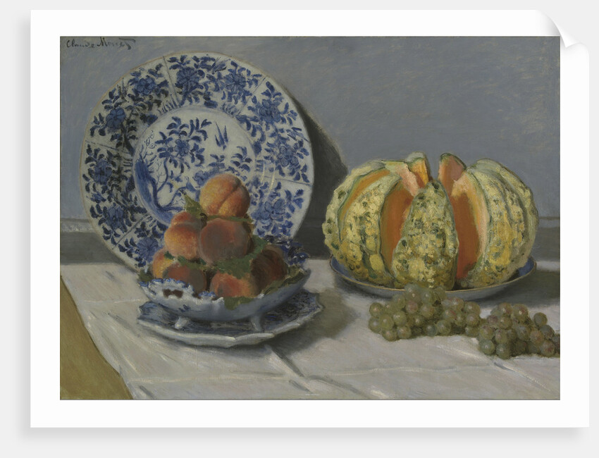 Still-Life with Melon by Claude Monet