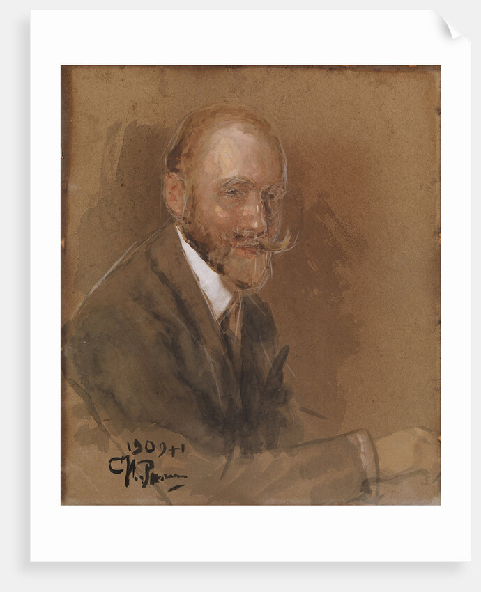 Portrait of the Playwright Prince Vladimir Vladimirovich Bariatinsky by Ilya Yefimovich Repin