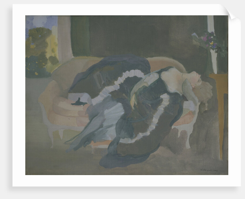 Sleeping Young Woman by Konstantin Andreyevich Somov