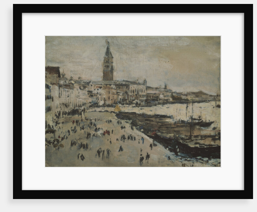 The Schiavoni quay in Venice by Valentin Alexandrovich Serov