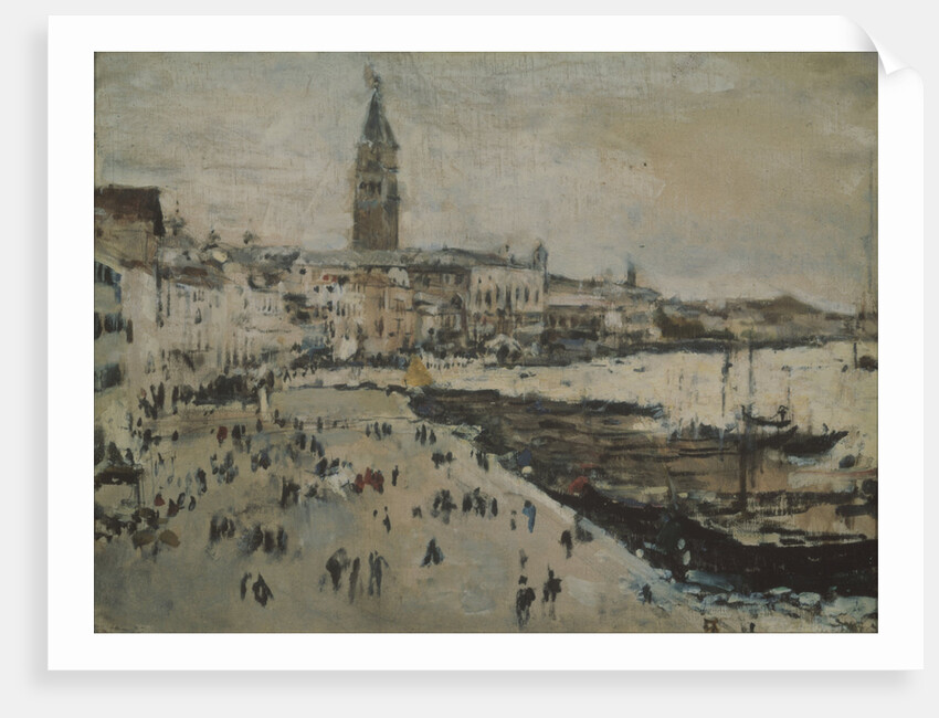 The Schiavoni quay in Venice by Valentin Alexandrovich Serov