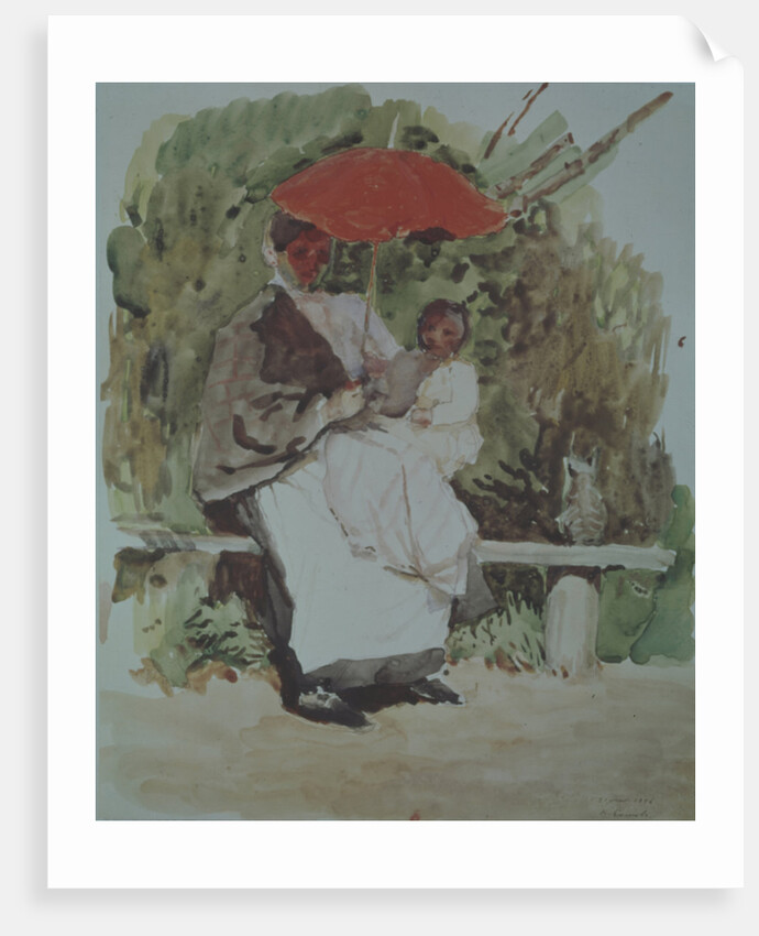 Nurse with a child by Konstantin Andreyevich Somov