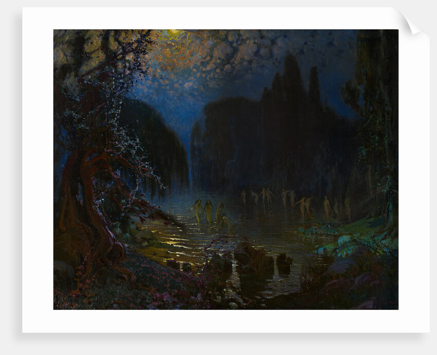 Bathing of the Nymphs by Antonio Muñoz Degraín
