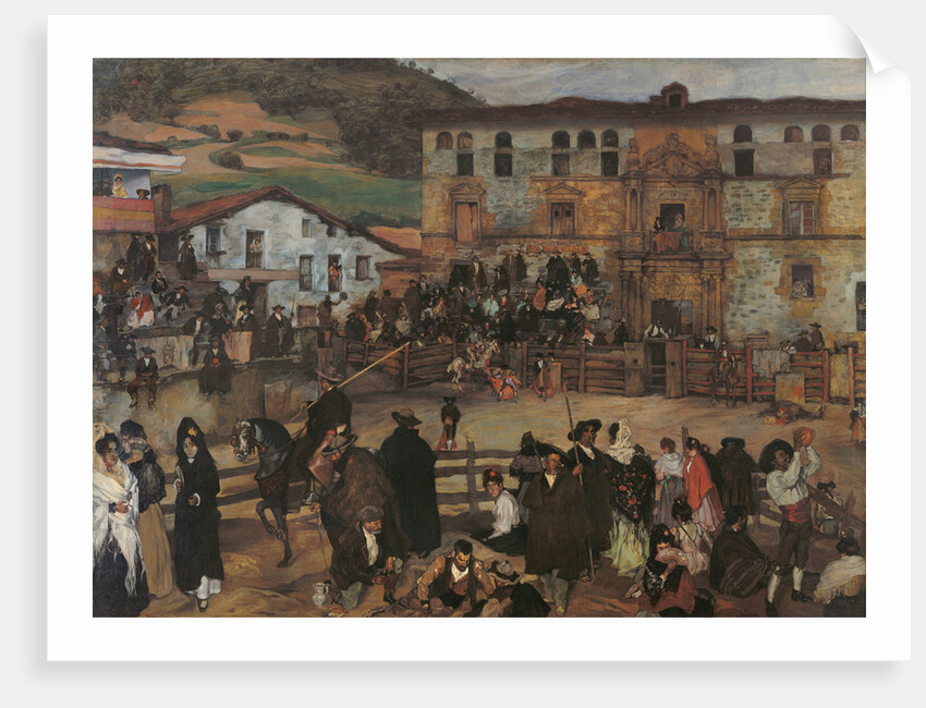 Bullfight in Éibar by Ignacio Zuloaga y Zabaleto